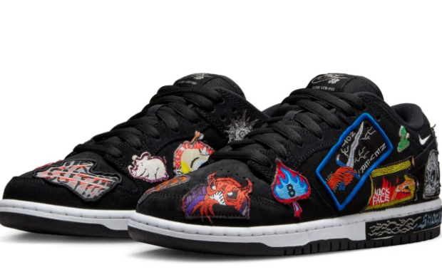 Nike SB Dunk Low Pro QS x Neckface "Black" Men's Skate Shoes DQ4488-001