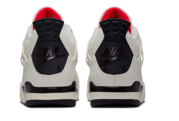 Air Jordan 4 Retro Men's Shoes – Sail/Black/University Red