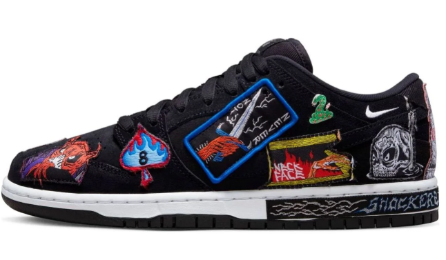 Nike SB Dunk Low Pro QS x Neckface "Black" Men's Skate Shoes DQ4488-001