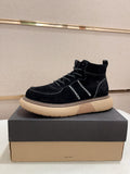 UGG Lowmel Lace-Up Suede Sneaker – Jet Black