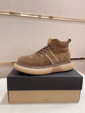UGG Lowmel Lace-Up Suede Sneaker – Chestnut Brown