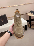 UGG Lowmel Lace-Up Suede Sneaker – Sage Khaki