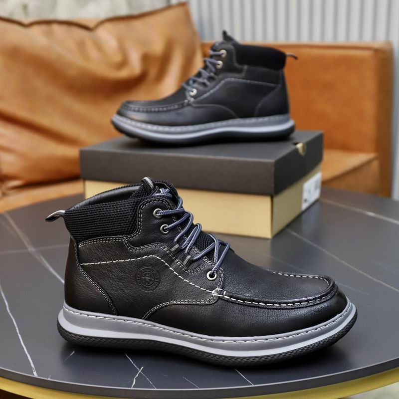 UGG High-Top Leather Sneaker Boot – Jet Black
