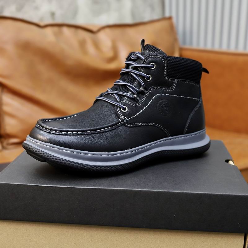 UGG High-Top Leather Sneaker Boot – Jet Black