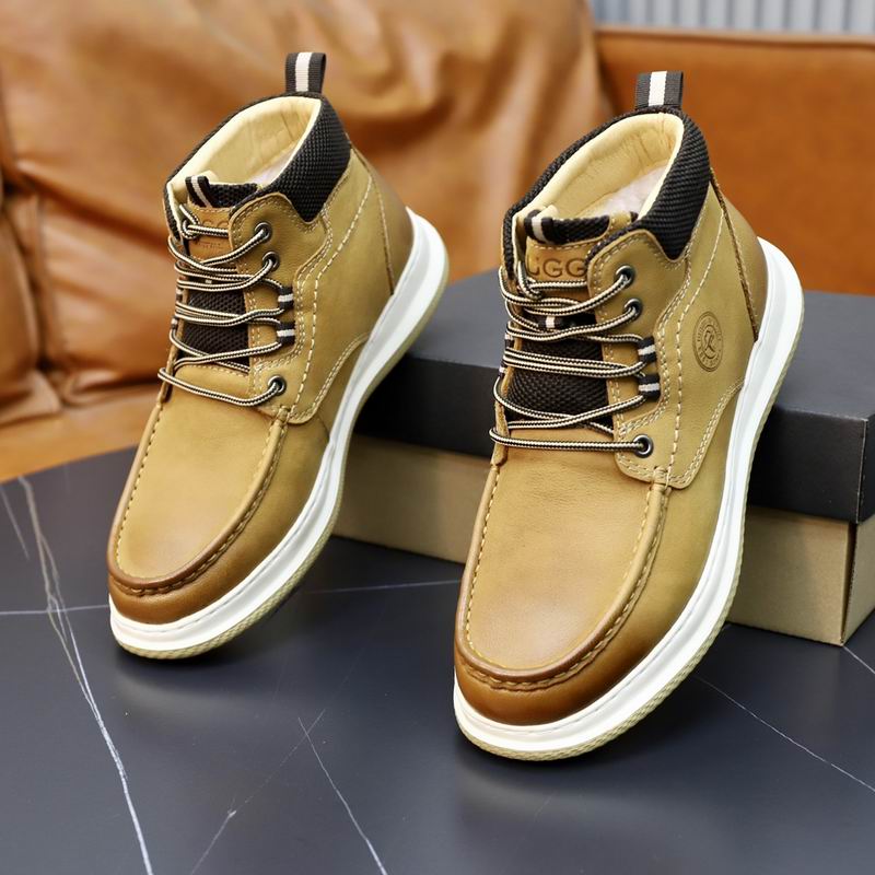 UGG High-Top Leather Sneaker Boot – Golden Wheat