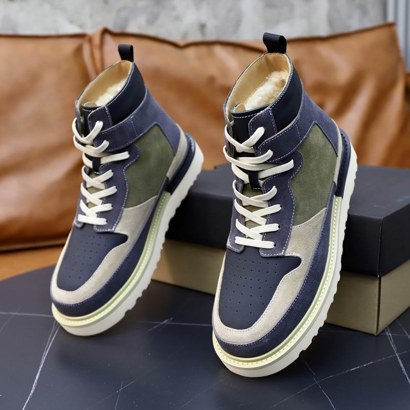 UGG High-Top Suede Boot – Navy / Olive / Cream
