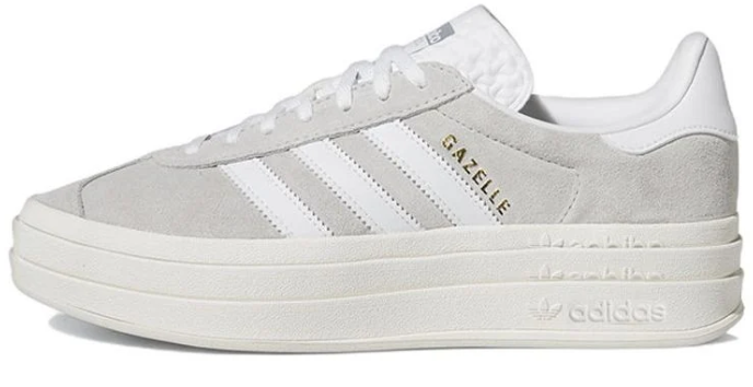 (WMNS) Adidas Gazelle Bold 'Grey White' – HQ6893