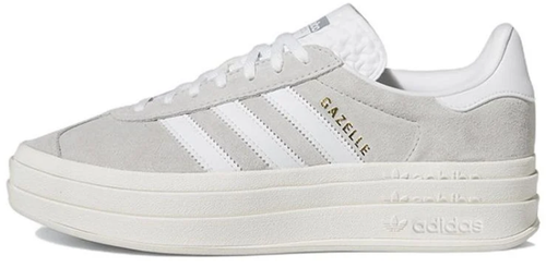(WMNS) Adidas Gazelle Bold 'Grey White' – HQ6893