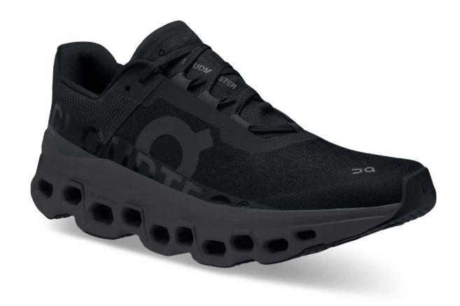 On Cloudmonster Women's Road Running Shoes – Black/Magnet