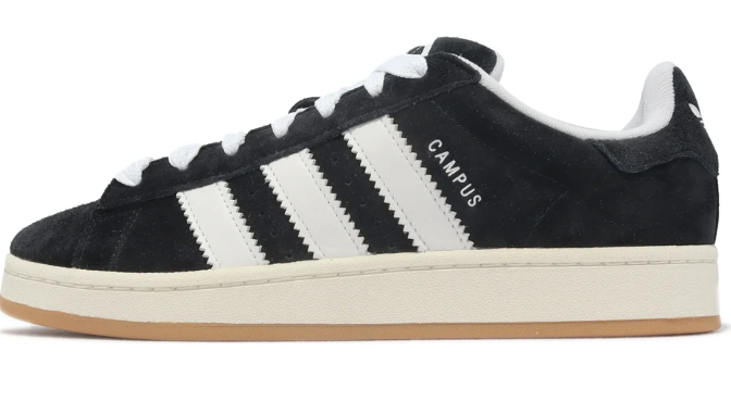 adidas Campus 00s 'Core Black/White/Gum' – HQ8708